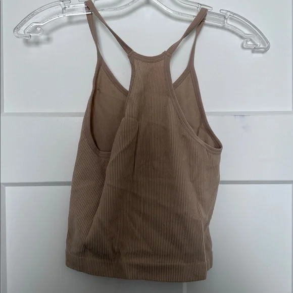 Tan Ribbed Tank Top - M/L - Picture 4 of 4